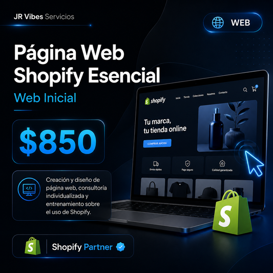 Página Web Shopify Esencial - Web Inicial