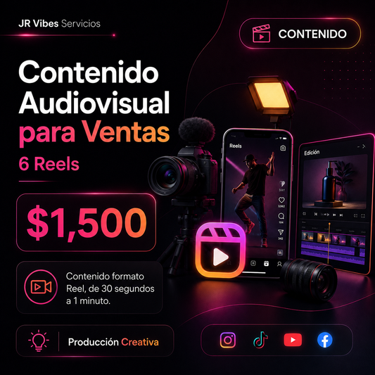 Contenido Audiovisual para Ventas - 6 Reels