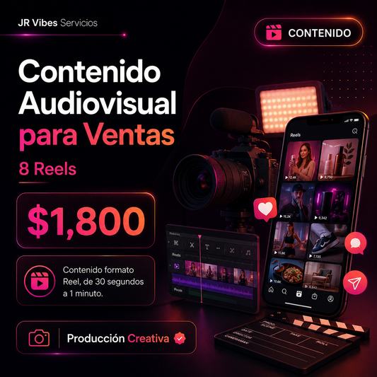 Contenido Audiovisual para Ventas - 8 Reels