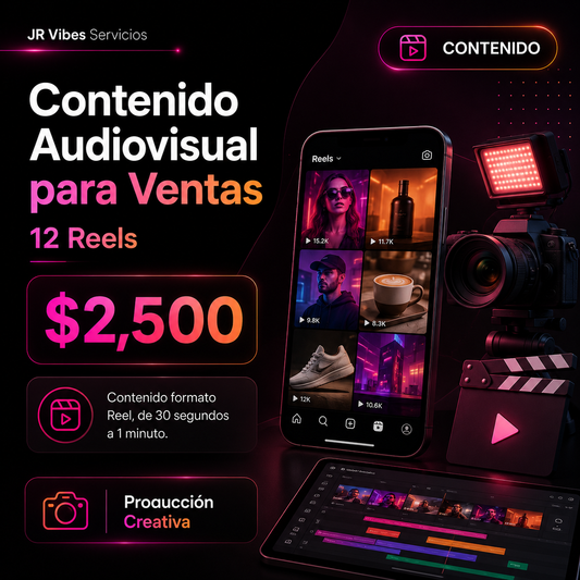 Contenido Audiovisual para Ventas - 12 Reels