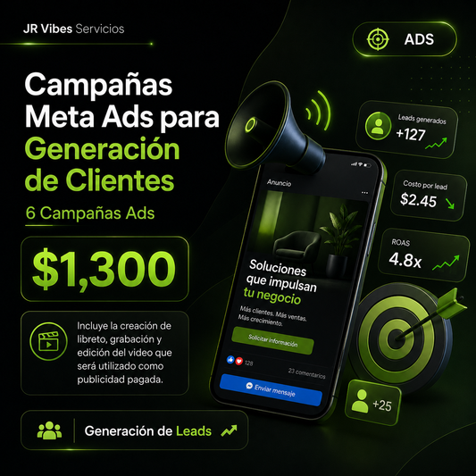 Campañas Meta Ads para Generación de Clientes - 6 Campañas Ads