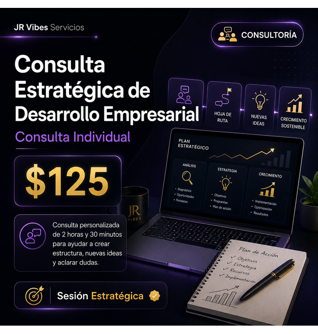 Diagnóstico Estratégico JR Vibes - Consulta Individual